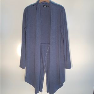 Blue Lightweight Split Back Cardigan